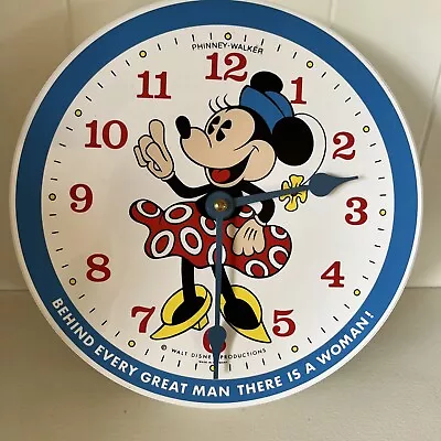 Vintage Walt Disney Production Mickey Phinney Walker Alarm Clock Metal W Germany • $22