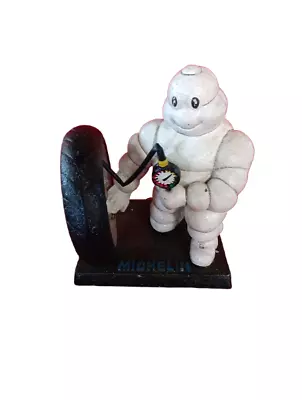 Michelin Man Pumping Tire Cast Iron Statue • $75