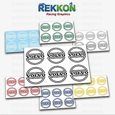 X6 VOLVO Decals Stickers Wheel Center Cap Hub Rim 240 740 960 (55 71 80 102 Mm) • $12.90