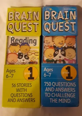 Brain Quest - Grade 1 - Reading And Math - New In Box - Sealed. • $50.58