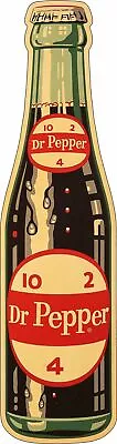 Dr Pepper 10 2 4 Soda Pop Bottle 48  Heavy Duty Usa Made Metal Advertising Sign • $172.80