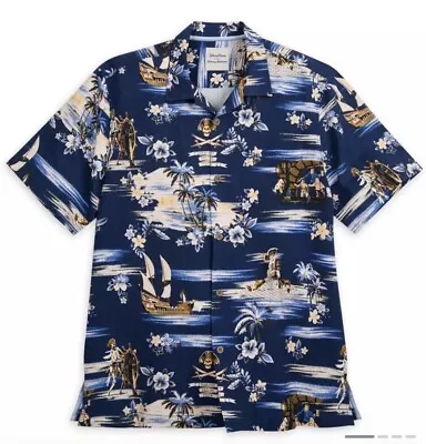 Tommy Bahama Disney Pirates Of  The Caribbean Hawaiian Camp Silk Shirt XXXL • $299