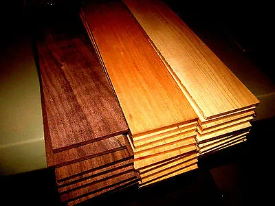 Four Each Kiln Dried Sanded Thin Walnut Cherry &  Maple 12  X 6 X 1/4  • $64.95