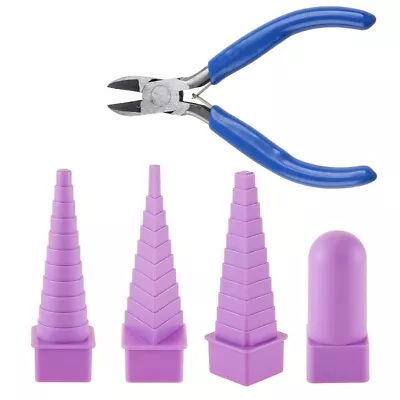 Set Plastic Bracelet Forming Mandrel 5 Inch Jewelry Pliers For Metal Bend • £10.72