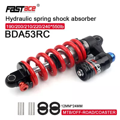 Fastace NEW BDA-53RC Rear Racing Shock 550 Lbs/in 190-240MM W/ Reservoir MTB DH • $114.99