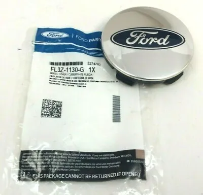 2015-2020 Ford F-150 3  Chrome Blue Oval Wheel Hub Center Cap OEM FL3Z-1130-G • $25.44