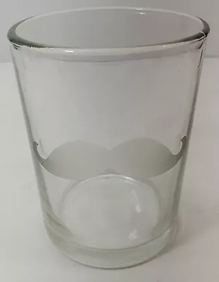 Etched Moustache Highball Glass Clear Whiskey Glass With Mustache Print  • $7.96