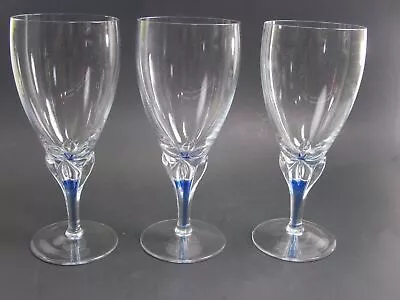 Studio Nova Crystal Large Iced Tea  Goblets Blue Core Bundle Of 3 • $19