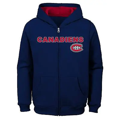 Montreal Canadiens Youth Boys Full Zip Hoodie Sweatshirt • $26.87