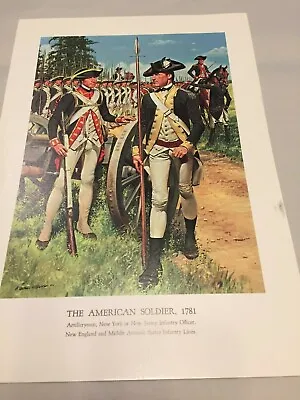US Army Print -The American Soldier 1781  • $4.89