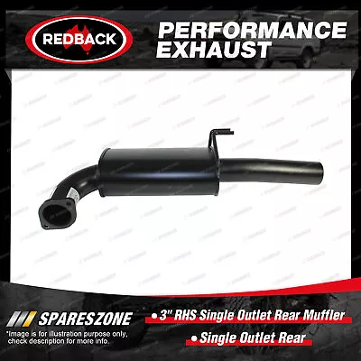 Redback 3  RHS Single Outlet Rear Muffler Assembly For Holden Commodore VE VF • $143.95