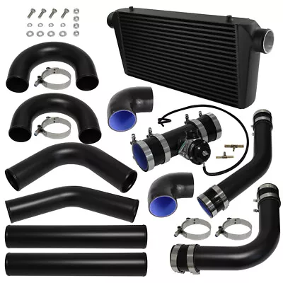 Universal Intercooler 600x300x76mm +3.0  76mm Aluminum Piping + BOV Hoses Kit BK • $745.80