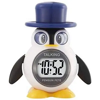 Reflex Penguin Talking Alarm Clock | Digital Display Snooze Function | FREE ... • £16.99