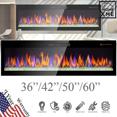 36 /42 /50 /60  Electric Fireplace Recessed Wall Mounted Remote Control TV Stand • $189.99