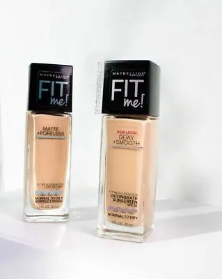 MAYBELLINE FIT Me! Dewy+Smooth / Matte+Poreless CHOOSE YOUR SHADE 1.0 Fl Oz • $7