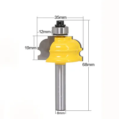 1pcs 3/4  Architectural Molding Router Bit 8mm Shank • $10.43