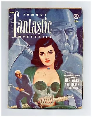 Famous Fantastic Mysteries Pulp Jun 1952 Vol. 13 #4 VG 4.0 • $28