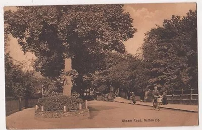 Cheam Road Sutton Surrey 1911 Postcard B731 • £2