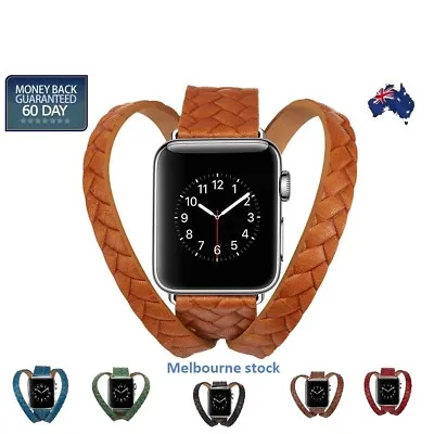 $27.93 • Buy Leather Apple Watch Band Wrist WatchStrap Single IWatch7/6/5/4/3/238/42/40/44mm