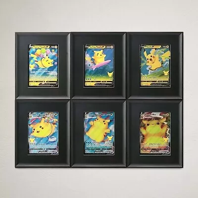 1 Pack 6 BCW Wall Mountable Interlocking Trading Card Display Frames Black New • $28.49