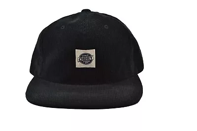 Obey Murphy Hat Black Patch Logo Corduroy 6 Panel Adjustable Men's Hat • $27.99