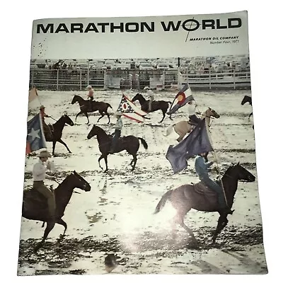 Vintage Marathon World - Marathon Oil Company Vol. 8 No. 4 1971 Book • $26