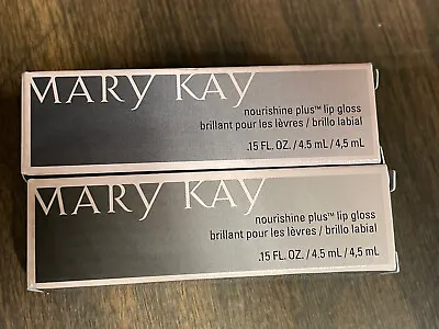 Lot Of 2.  Mary Kay NouriShine Plus Lip Gloss- Sun Blossoms NIB   047931 • $14.96
