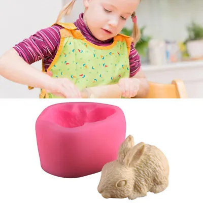 3D Easter Bunny Animal Soap Silicone Mold Chocolate Fondant Rabbit Cake Deco-W_ • $8.66