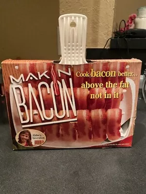 Original Makin Bacon Microwave Bacon Cooker Tray Reduces Fats As Seen On TV • $20.98