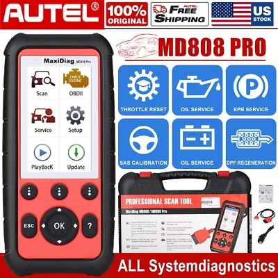 AUTEL MaxiDiag MD808 Pro All System Car OBD2 Diagnostic Scanner Tool Code Reader • $299
