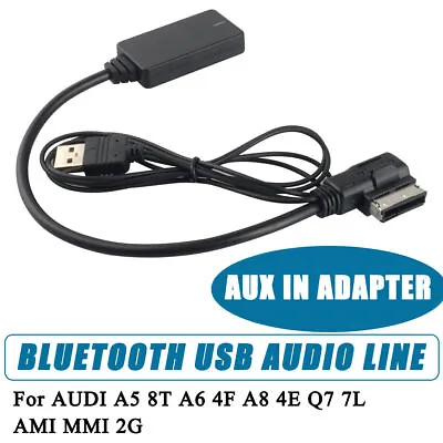 $12.35 • Buy Bluetooth USB AUX Audio Cable Adapter Wireless Module For Audi A4 A5 A6 A8 Q7