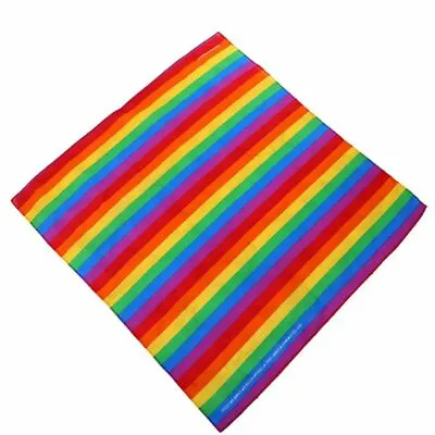 $7.88 • Buy Lgbt Rainbow Gay Bandanna Gay Pride Flag Lgbtq  Handkerchief 