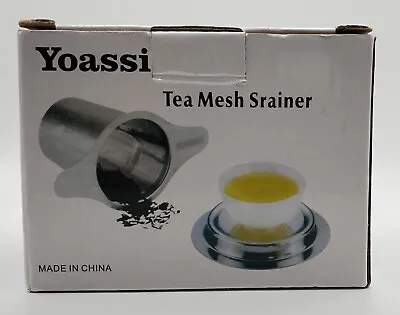 Yoassi Tea Mesh Srainer/Infuser Stainless Steel *NIB* • $10.95