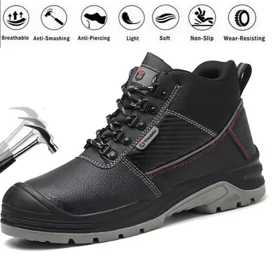 Construction Safety Work Shoes Steel Toe Boots Waterproof Boots Sneakers Men • $45.07