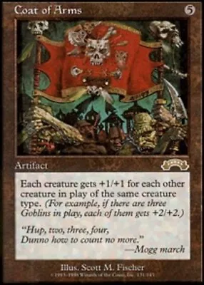 1 X Coat Of Arms - Exodus - Moderate Play - MTG • $20.23