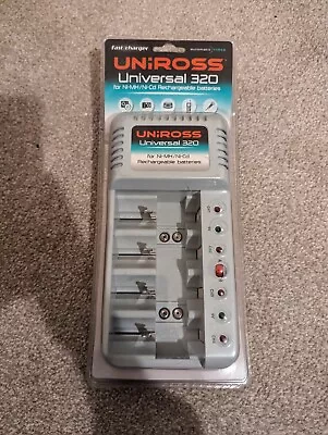 Uniross Unversal 320 Charger For Ni-MH Ni-Cd Rechargeable Batteries... • £14.95