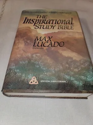 THE INSPIRATIONAL STUDY BIBLE By Max Lucado NEW KING JAMES VERSION  • $37.99