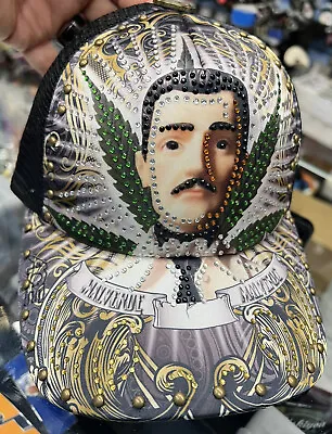Jesus Malverde Mexico Trucker SnapBack Hat With Beads • $26.91