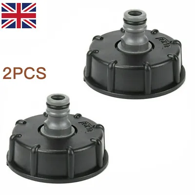 2Pcs Storage Tank Fitting For IBC Adapter Connector Hose Lock Water Pipe Tap • £6.29