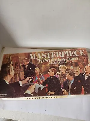 £56.54 • Buy VINTAGE 1970 PARKER BROTHERS MASTERPIECE Art AUCTION BOARD GAME 100% COMPLETE!