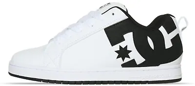 DC Shoes Men's Court Graffik Skateboarding Sneaker Low White  100539 WLK • $85.99