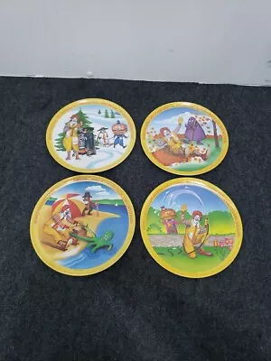 Vintage McDonalds 1977 Ronald McDonald Four Seasons Plates Set Of 4 New • $39.99