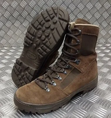 Genuine British Army Issue Meindl Liability Hi Leg Combat Desert Boots Brown • $119.22