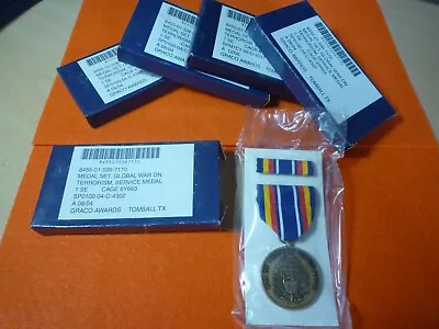 Us Global War On Terrorism Medal Set - Box Of Issue - Mint - Gracco Hallmark • £12.95