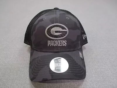 Green Bay Packers Hat Cap Womens Black Camo Snapback Trucker Adjustable Football • $12.49