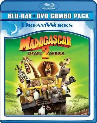 Madagascar: Escape 2 Africa (Two-Disc Blu-ray/DVD Combo) - Blu-ray - VERY GOOD • $6.26