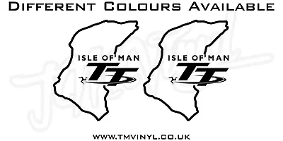 £3 • Buy 2 X Isle Of Man Iom Tt Race Track Sticker / Decal - Different Colours Available