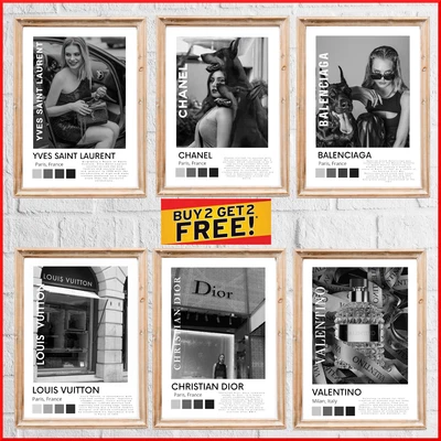 £4.99 • Buy Stylish Fashion Designer Wall Art Poster Prints Black And White Poster Pictures