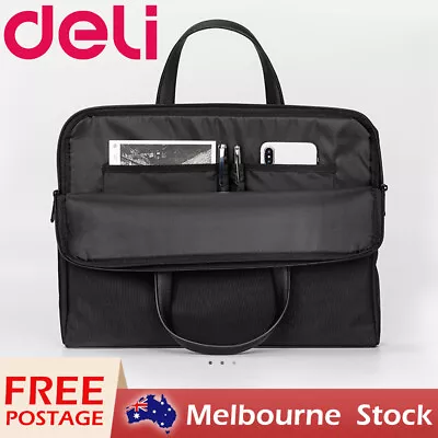 Deli Fashion Office Briefcase Tote For Business Man Document Laptop Bag Handbag • $46.49