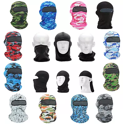 Balaclava Lycra Full Face Mask Camo Ultra Thin Outdoor Ski Motorcycle Cycling • $2.99